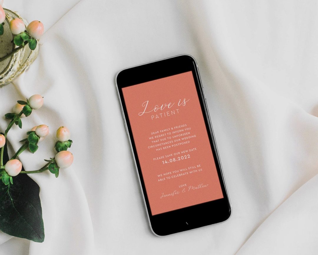 How to Send Change the Dates for Your Wedding (Including Wording Examples), image size:1080x864