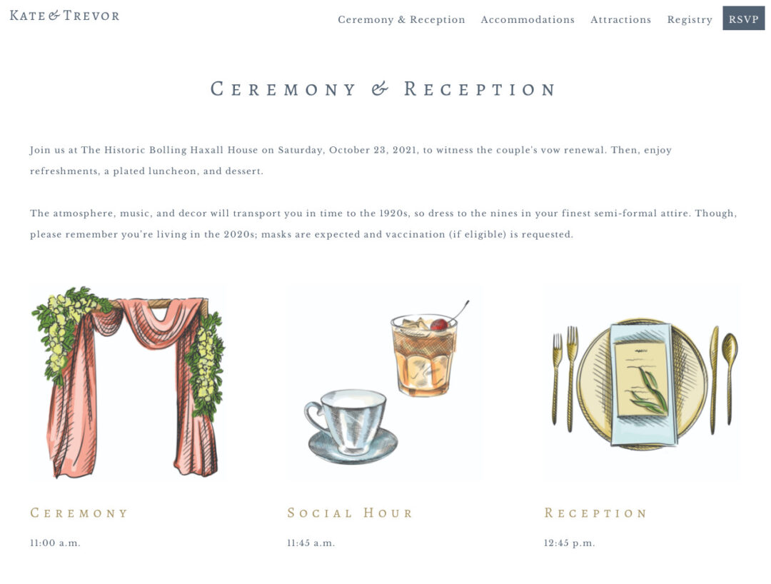 how-to-customise-your-wedding-website-with-digital-illustrations
